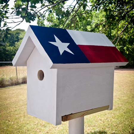 Texas Flag Birdhouse